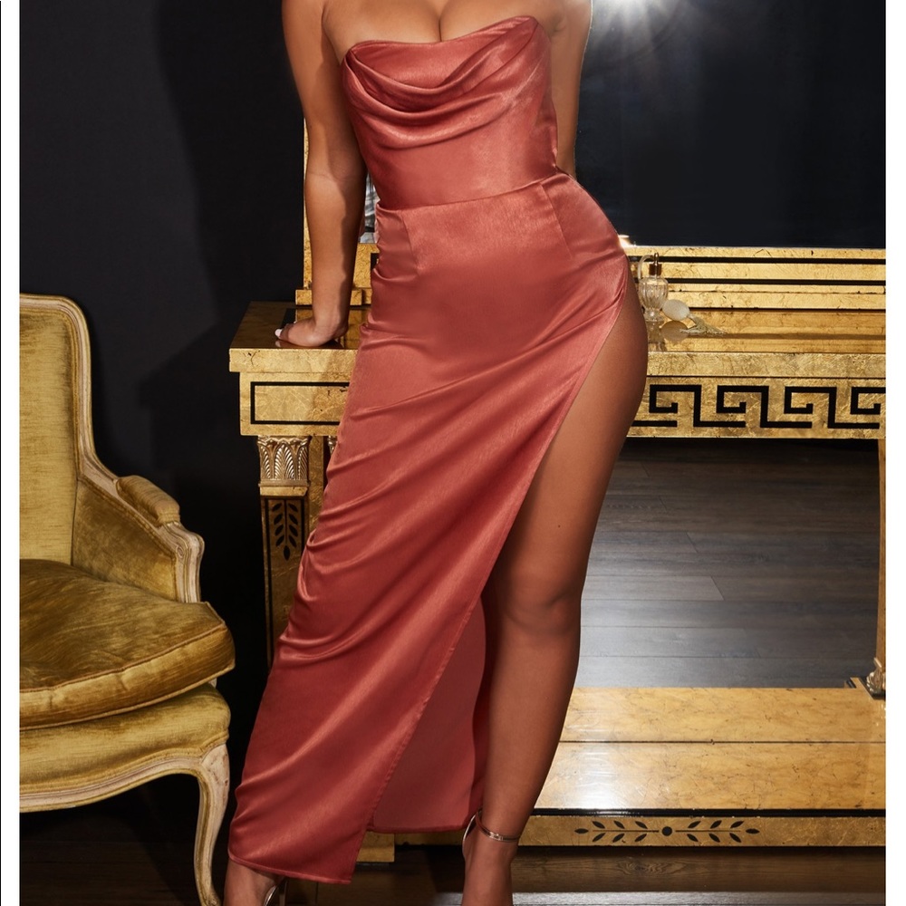 Satin Maxi Dress